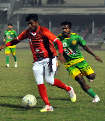 Saif Sporting Club and Rahmatganj FC draws the match